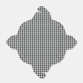 Zwart-wit geruit gingham afhaaldozen bedankdoosjes (Uitgevouwen)