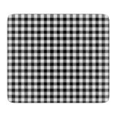 Zwart-wit geruit gingham patroon snijplank (Voorkant)