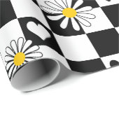 Zwart wit geruit inpakpapier (Rol Hoek)