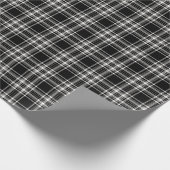 Zwart & wit geruit inpakpapier (Hoek)