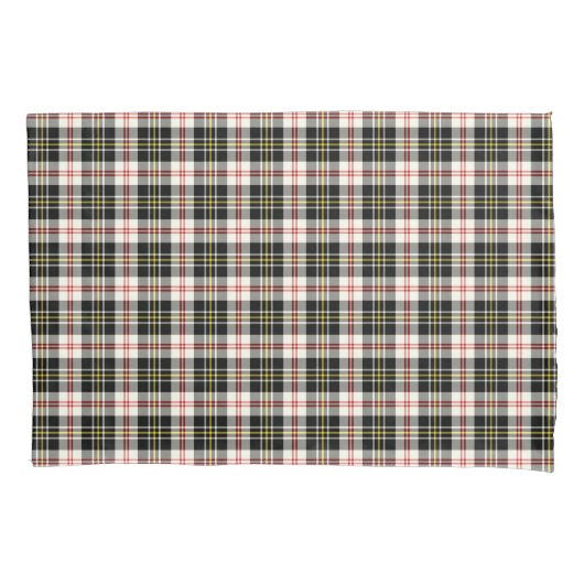 Zwart-wit geruit MacPherson Clan Dress Tartan Kussensloop (Voorkant)