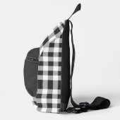 Zwart-wit geruit monogram sling bag (Rechts)