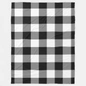 Zwart-wit geruit patroon Buffalo geruit Fleece Deken (Voorkant)
