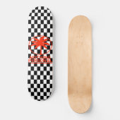 Zwart-wit geruit skateboard (Voorkant)