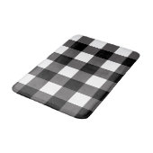 Zwart & Wit geruit vierkant Buffalo plaid Badmat (Gekanteld)