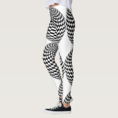 Zwart/Wit Geruit Wereldbol Thunder_Cove Leggings (Links)