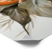 Zwart-wit geruite boog Thanksgiving Poster (Hoek)