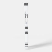 Zwart wit geruite iPhone Case (Achterkant / Links)