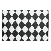 Zwart-wit geruite Kussensloop (Achterkant)