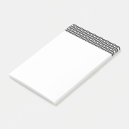 Zwart & Wit Geruite Notities Post-it® Notes (Schuin)