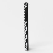 Zwart wit geruite polka stippen Case-Mate iPhone case (Achterkant/links)