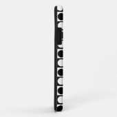 Zwart wit geruite polka stippen Case-Mate iPhone case (Achterkant/rechts)