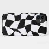 Zwart-wit geruite Raad Case-Mate iPhone Case (Achterkant (horizontaal))