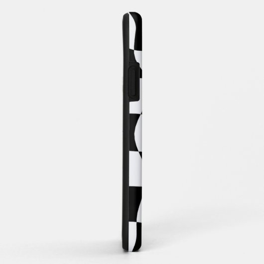 Zwart-wit geruite Raad Case-Mate iPhone Case (Achterkant/rechts)