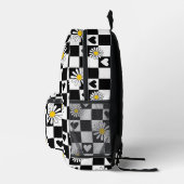 Zwart wit geruite rugzak (Rechts)
