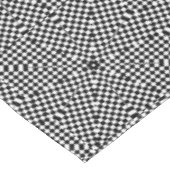 Zwart-wit geruite vierkanten ruit modern patroon  tafelkleed (Gekanteld)