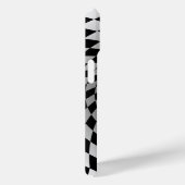 Zwart & Wit Geruite Vortex | Case-Mate iPhone Case (Achterkant / Rechts)