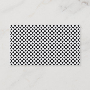 Zwart-wit gestippelde blanco visitekaartjes. visitekaartje