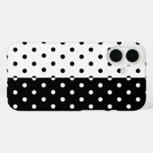 Zwart-wit gestippelde telefoonhoesje Case-Mate iPhone case (Achterkant (horizontaal))