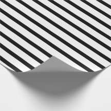 Zwart-wit gestreepd cadeaupapier