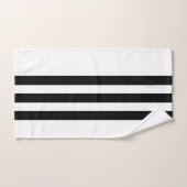 Zwart-wit gestreept bad handdoek (Handdoek)