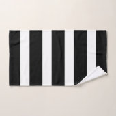 Zwart-wit gestreept bad handdoek (Handdoek)