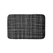 Zwart-wit gestreept badmat (Voorkant)