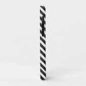 Zwart-wit gestreept Case-Mate iPhone case (Achterkant/links)