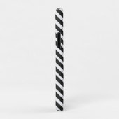 Zwart-wit gestreept Case-Mate iPhone case (Achterkant/rechts)