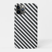 Zwart-wit gestreept Case-Mate iPhone case (Achterkant)