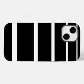Zwart-wit gestreept Case-Mate iPhone hoesje (Achterkant (horizontaal))