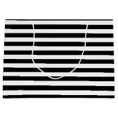 Zwart-wit gestreept groot cadeauzakje (Voorkant)