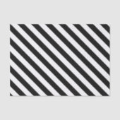 Zwart & wit gestreept huwelijksgeschenk tissuepapi tissuepapier (Voorkant)