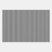 Zwart-wit gestreept inpakpapier vel (Voorkant 3)