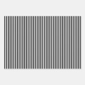 Zwart-wit gestreept inpakpapier vel (Voorkant)