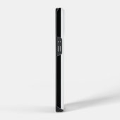 Zwart-wit gestreept iPhone hoesje (Rechterkant)