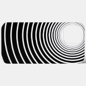 Zwart Wit Gestreept iPhone Hoesje of Kies Kleuren (Achterkant (horizontaal))