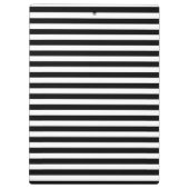 Zwart-wit gestreept klembord (Achterkant)