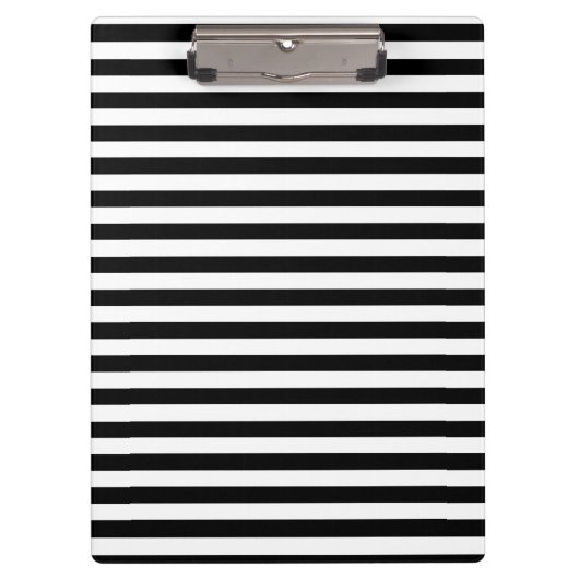 Zwart-wit gestreept klembord (Voorkant)