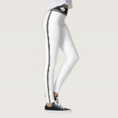 Zwart-wit, gestreept leggings (Rechts)