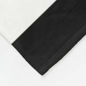 Zwart-wit gestreept met rode hart fleece deken (Hoek)