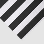 Zwart Wit Gestreept Modern Huwelijksfeest Tissuepapier (Detail)