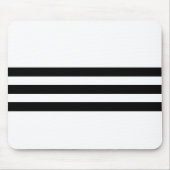 Zwart-wit gestreept muismat (Voorkant)