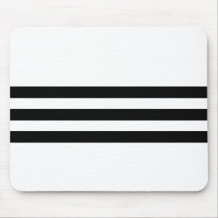 Zwart-wit gestreept muismat