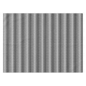 Zwart-wit gestreept patchwork met kant tafelkleed (Voorkant (Horizontaal))