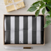 Zwart & Wit Gestreept Pretty Suiker Schedel Meisje Tissuepapier (Geschenk)