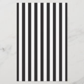 Zwart-wit gestreept Salon III Flyer (Achterkant)