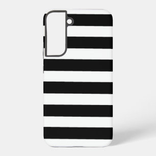 Zwart-wit gestreept samsung galaxy hoesje