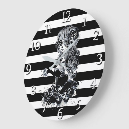 Zwart-wit gestreept  Suikermeisje Grote Klok (Hoek)