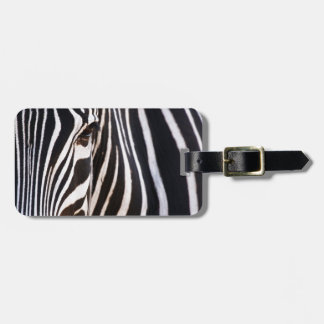 Zwart-wit gestreept Zebra Bagagelabel